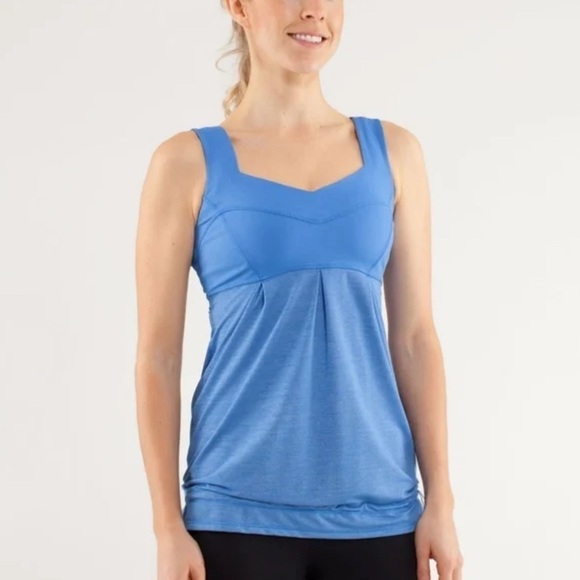 Lululemon Run: Tame Me Tank Heathered Porcelaine / Porcelaine Size 8 - Picture 1 of 8
